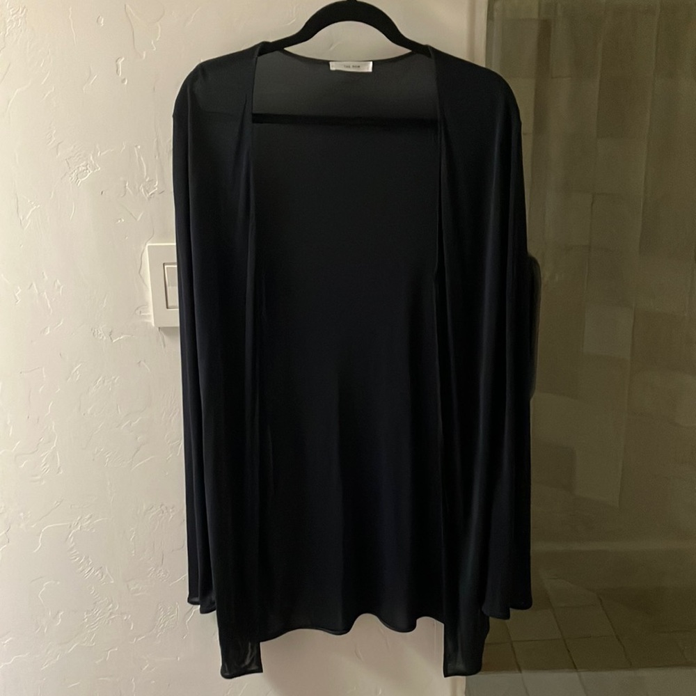 The Row Isara tie-front jersey cardigan - Picture 2 of 8